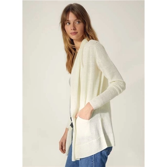 Wilfred | Flaubert Cardigan Sweater Cream White Size Small Aritzia - Picture 2 of 8